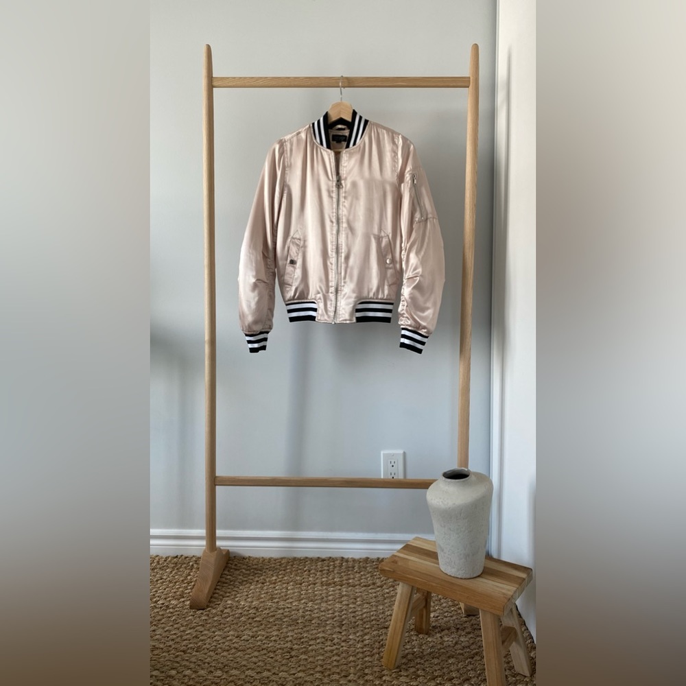 Topshop Baby Pink Bomber Jacket